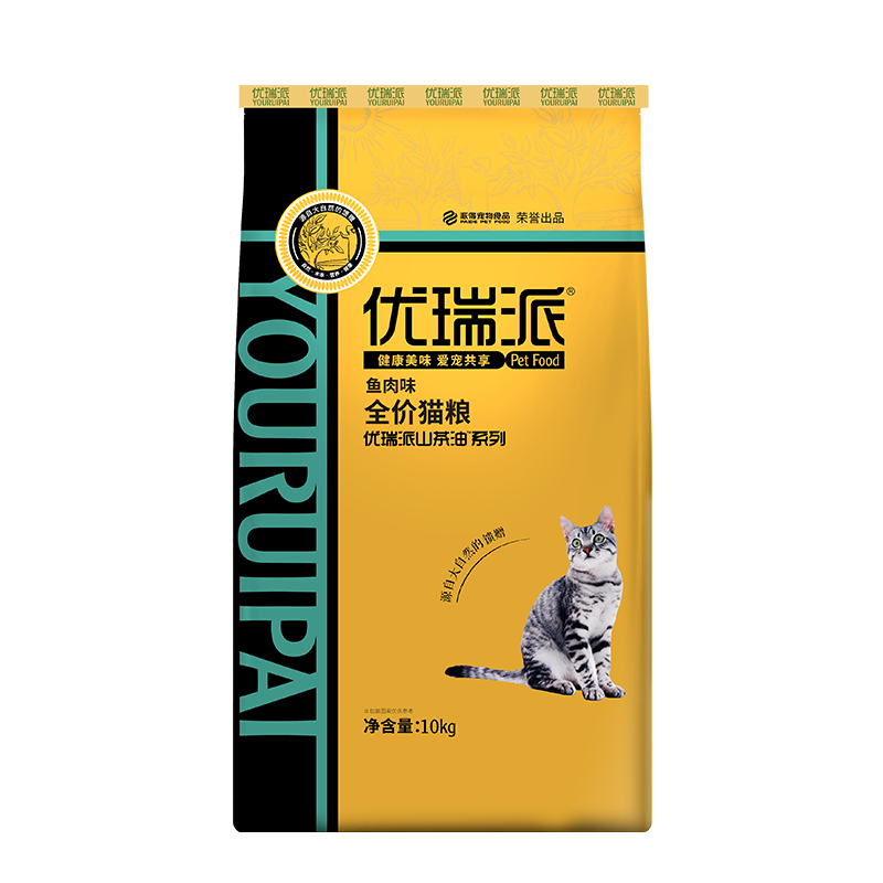 优质猫粮选购，优瑞派幼猫成猫山茶油精华猫咪主粮鱼肉味|猫干粮历史价格查询方法