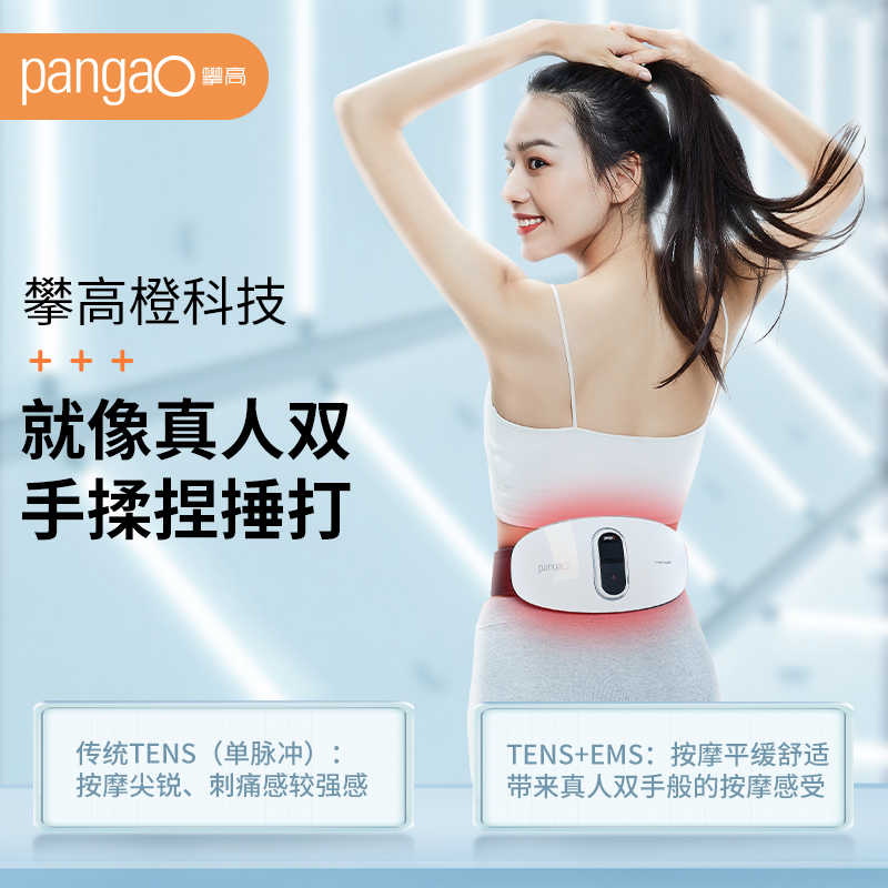 攀高（PANGAO）腰部按摩器 PG-2645L 腰椎按摩仪 加热热敷护腰带 红光升级版【重阳节礼物】