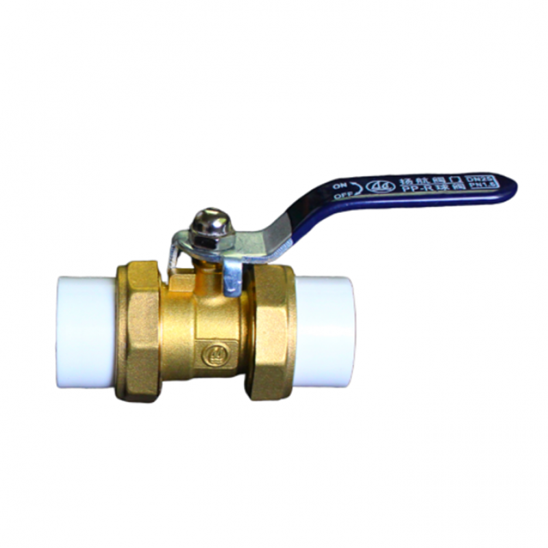 tlxt玉环双活接铜球阀ppr水管配件接头热熔20水开关6分25阀门球阀 20