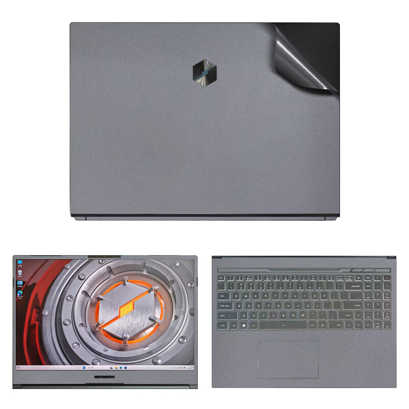 6/16英寸笔记本贴膜极光s/e/air外壳保护膜 灰色磨砂 abc面 高清防刮