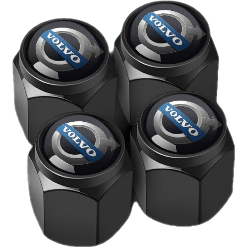 車(chē)隱士適用于沃爾沃氣門(mén)嘴帽s90xc90xc60s60Ls80汽車(chē)輪胎氣嘴帽芯套蓋冒 黑色普通不防盜款(4個(gè)裝)