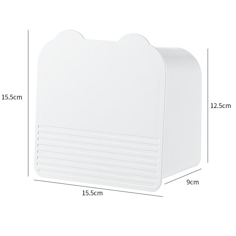 女性卫生用品化妆品收纳盒壁挂式月事棉整理盒子放化妆棉棉签 优雅白1层