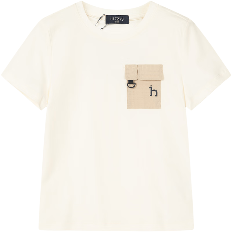 ����˹ HAZZYS ͯװ��ͯT�� �װ�ɫ 165 ����Ʒ������ʪ͸������Բ���� 158.76Ԫ