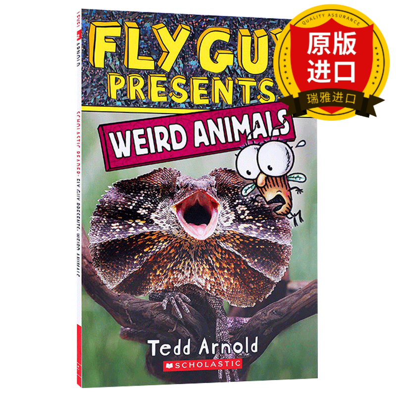 英文原版 苍蝇小子 奇怪的动物 Fly Guy Presents Weird Animals 学乐出版 儿童趣味性阅读桥梁图画书 英文版 Tedd Arnold 进口书