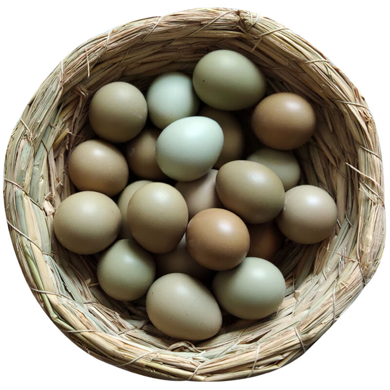 果亦橙鸡蛋30枚野七彩山鸡蛋 农村散养新鲜笨柴土鸡蛋