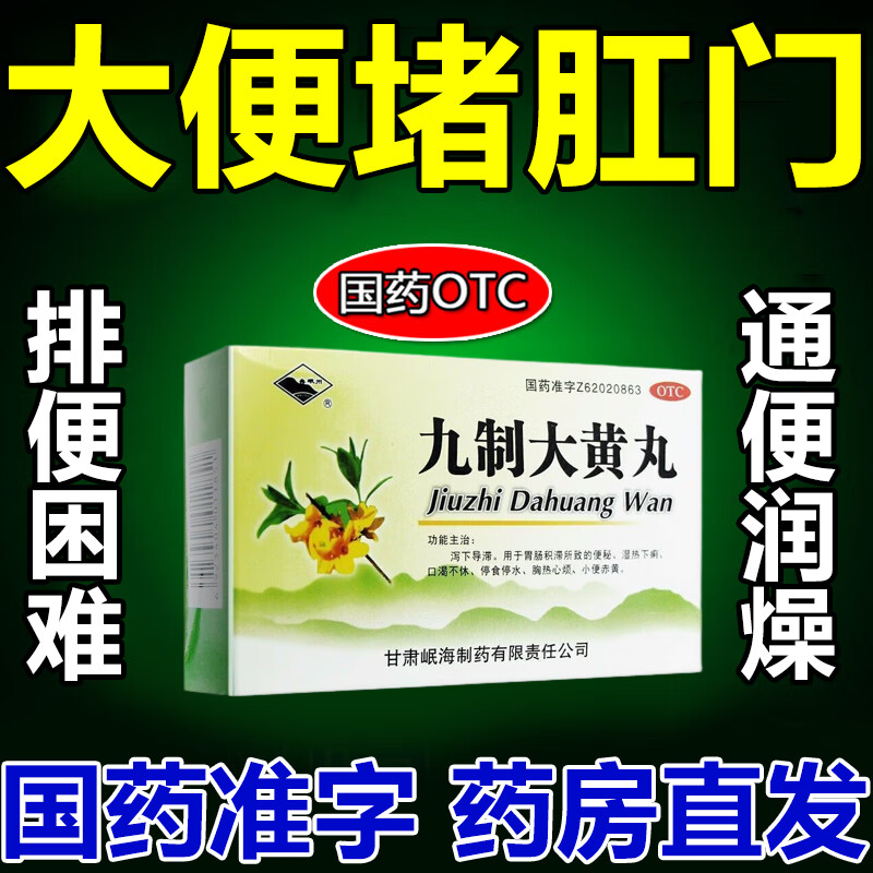 九制大黄丸 便秘拉不出来排便困难成人拉不出屎大便干燥小便赤黄泻下