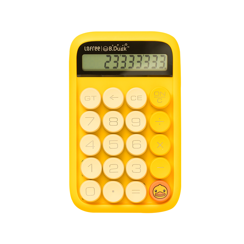 LOFREE 洛斐 EH113P 圆点糖豆计算器（可爱迷你 糖果色计算机） 小黄鸭