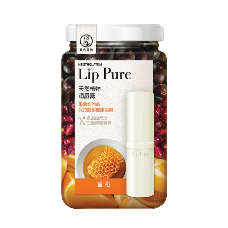 曼秀雷敦（Mentholatum）蜂蜜修护润唇膏4g香橙果保湿滋润淡化唇纹唇膜修护女口红打底