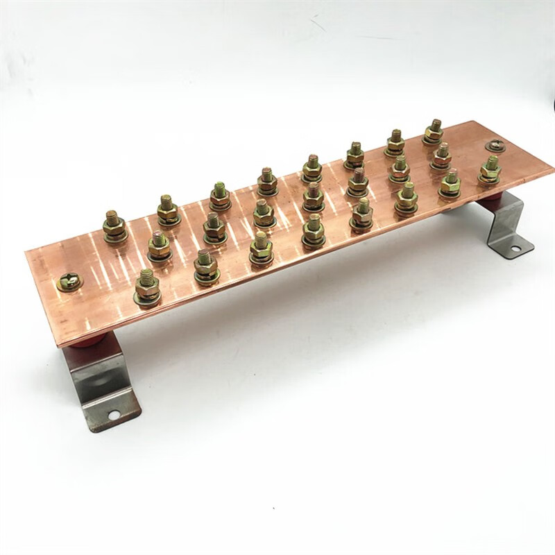 逐月接地铜排接地排地线排接地汇流排镀锡镀镍5*100*500通信机房专用