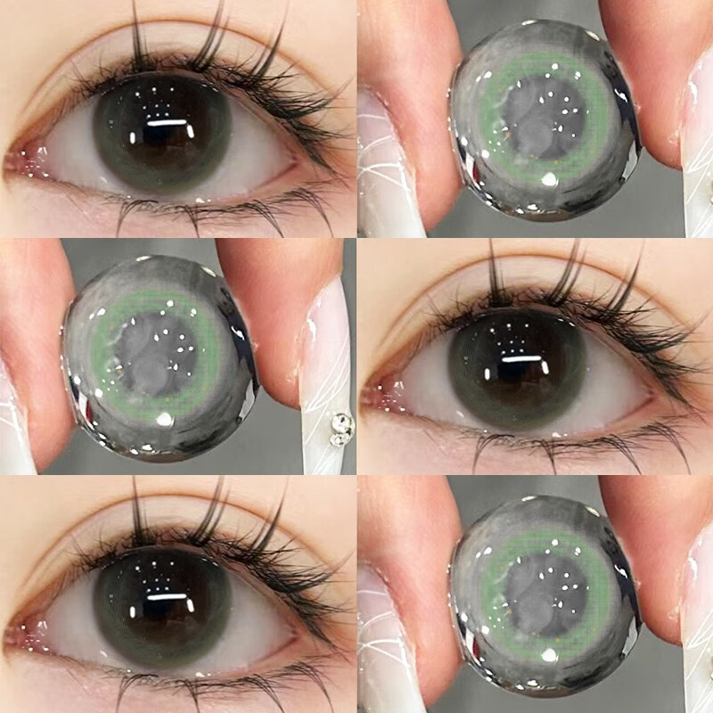绿水鬼美瞳半年抛绿色混血大直径官网显色隐形眼镜旗舰 绿水鬼14.2  0