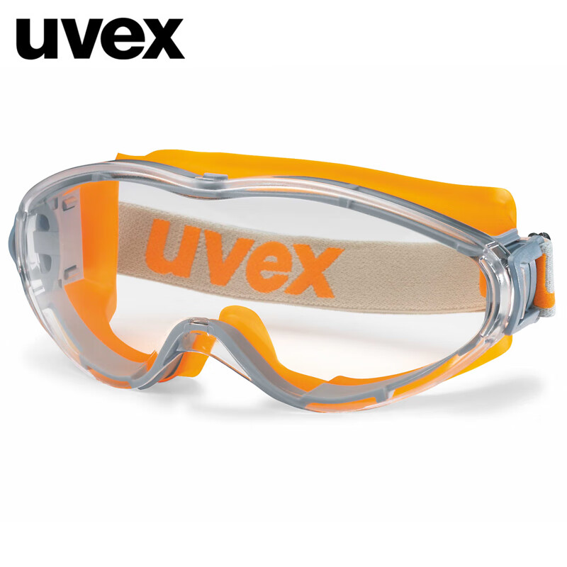 uvex优唯斯 9002-245防飞溅防风沙骑行防冲击防尘防护透明眼镜 W定做 1付