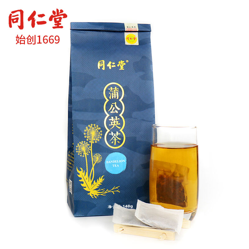 北京同仁堂（TRT）蒲公英根茶 婆婆丁 花草茶148g 独立小包装（4g*37袋）