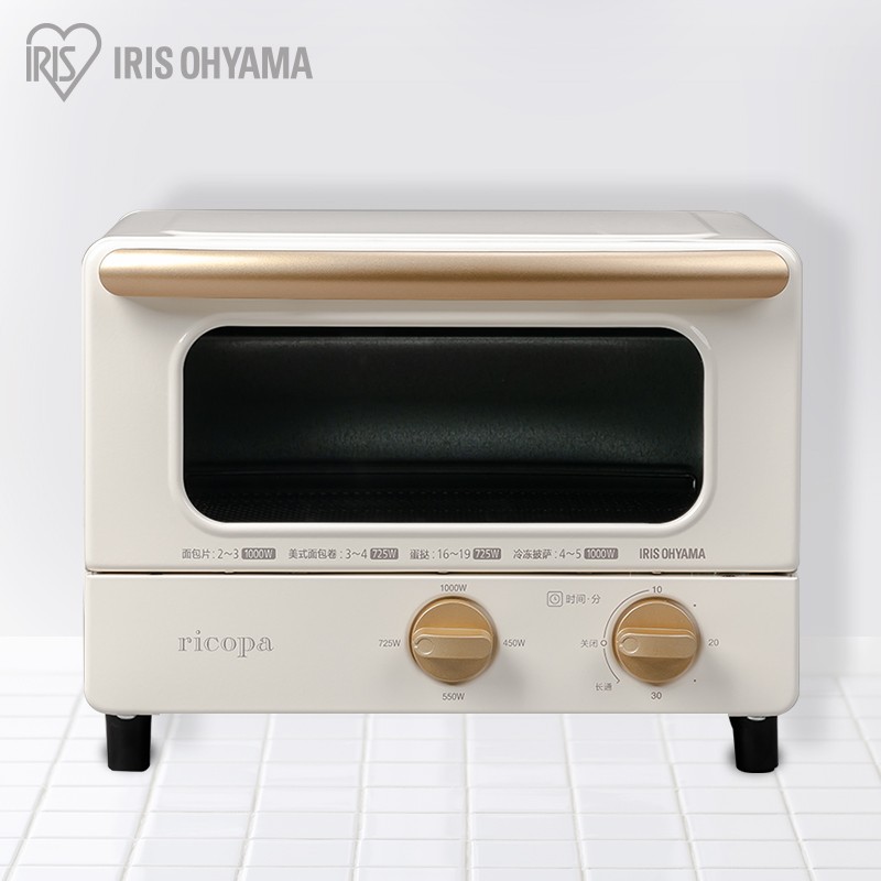 爱丽思（IRIS）电烤箱家用小型 小容量 EOT-01C（8升）白色