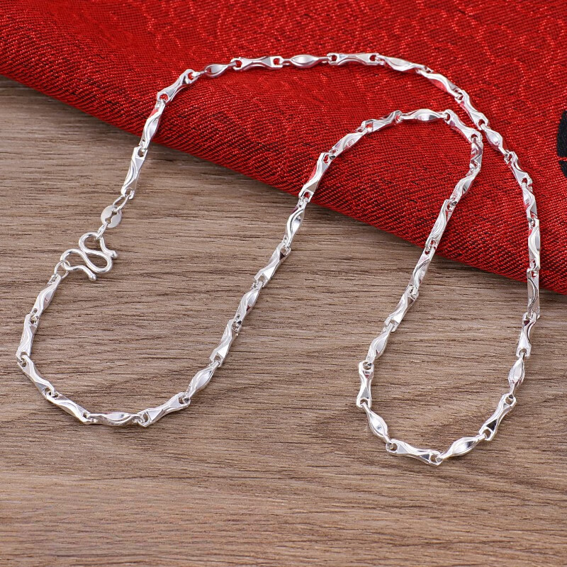 0毫米粗43厘米长度3克重元宝链