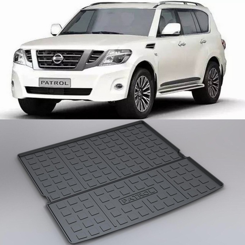 适用于日产nissan patrol y62尾箱垫途乐y62后备箱垫途乐y62专用橡胶