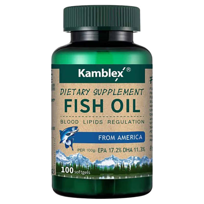 【自选快递】美国进口保健食品康百力深海鱼油胶囊调血脂 一瓶