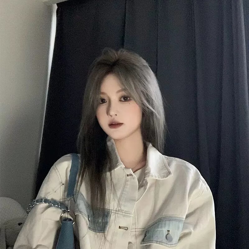 烟灰色 褪色粉【头发不够黄】选