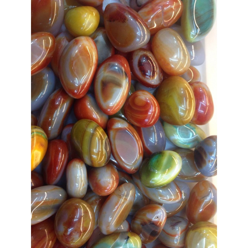 南京精品雨花石天然玛瑙原石大颗铺地鱼缸五彩石花盆按斤售批朴彩(puc