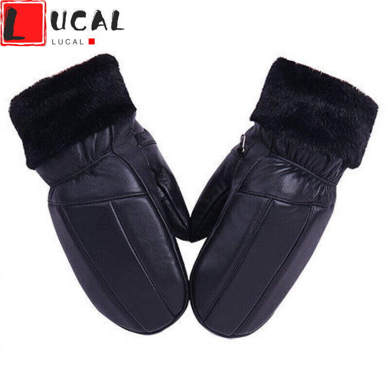 lucaly防冻护手保暖滑雪手套/男女同款加厚保暖冬季防寒手套滑雪手