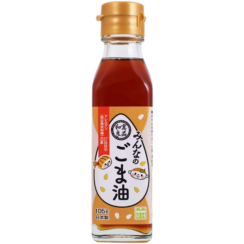 日本原装进口 和寓良品儿童芝麻油 营养醇香宝宝黑芝麻油香油调味料 105g