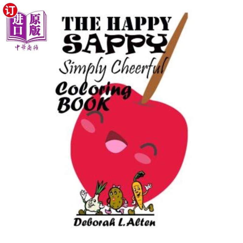 海外直订the happy, sappy, simply cheerful coloring book 《快乐
