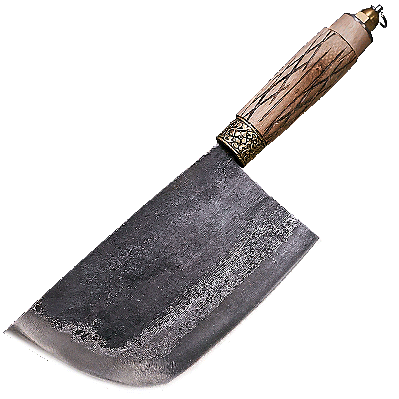 李麻子 炮弹壳钢刀砍骨头专用肉刀斩骨商用剁骨加厚斧头刀玄铁专业