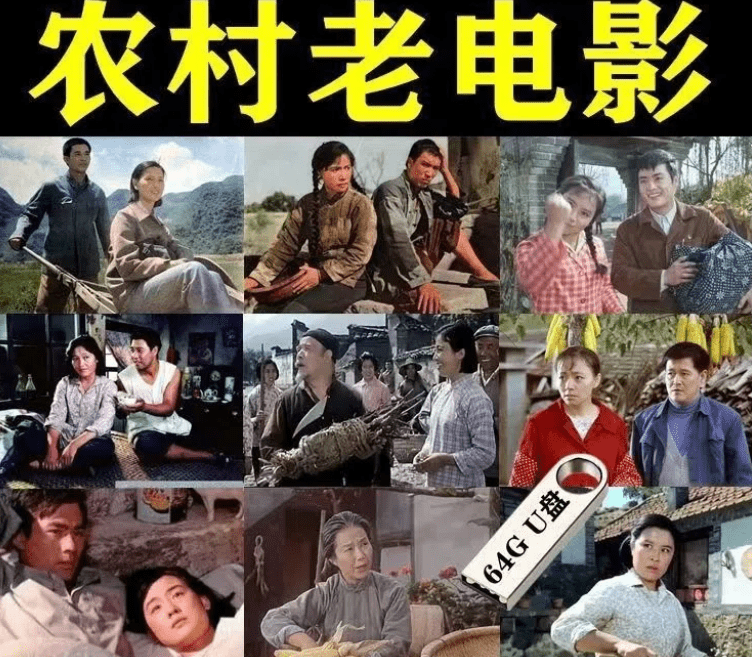简诚(jancheng)农村老电影车载u盘农村乡村64g百姓生活怀旧经典记忆