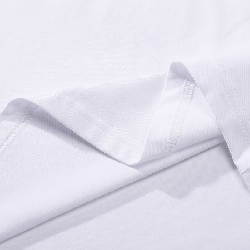 NASAR-FARM国潮短袖t恤男夏季新款纯色棉质女款打底衫宽松潮牌短袖体恤上衣 02-短T-白色 M (100-115斤)