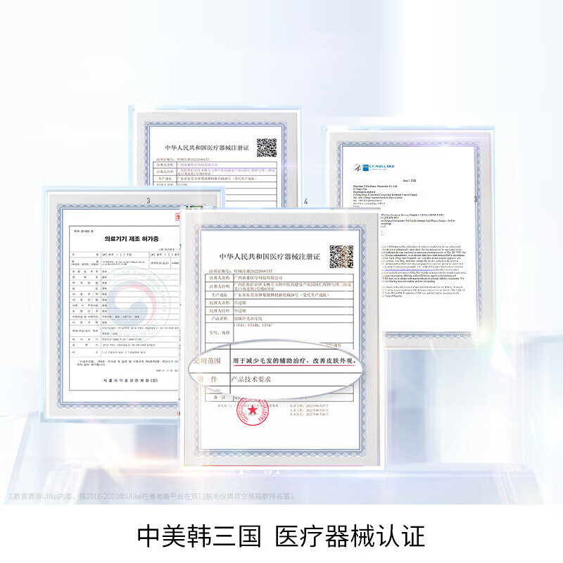 UlikeAir冰墨绿 脱毛仪美容仪蓝宝石冰点激光脱毛器 女士家用腿毛唇部胡子腋下私处脱毛 女朋友生日礼物