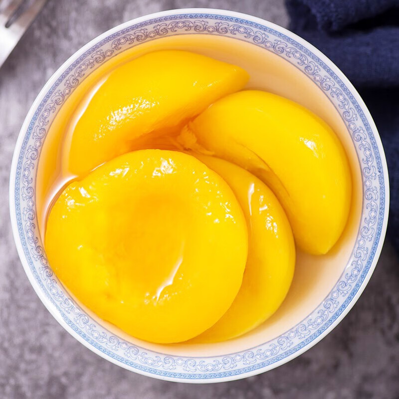 汇尔康糖水黄桃罐头425克X5罐鲜果投入水果罐头新鲜营养休闲零食办公