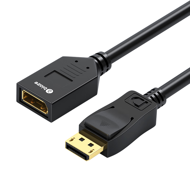 毕亚兹 DP延长线公对母接口 DP1.4版 displayport延长线1.2高清转接线显示器连接线 1.5米 HX42