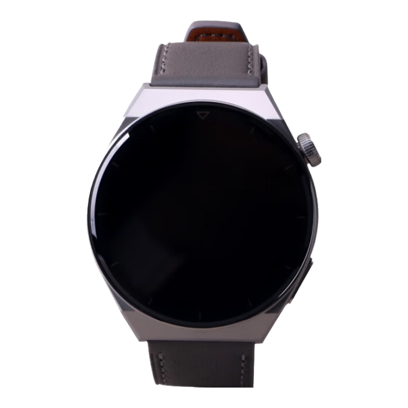 HUAWEI 华为 GT3 Pro 时尚款 蓝牙版 智能手表 46mm 银色钛合金表壳 灰色真皮表带 (北斗、GPS、血氧、ECG)
