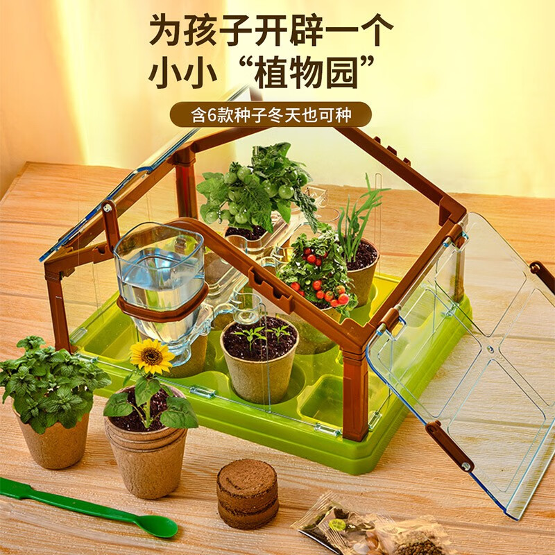 星云宝贝儿童种植阳光房玩具男女孩5-10岁DIY实验套装小学生生日礼物 阳光房【6款种子+工具礼包】高性价比高么？