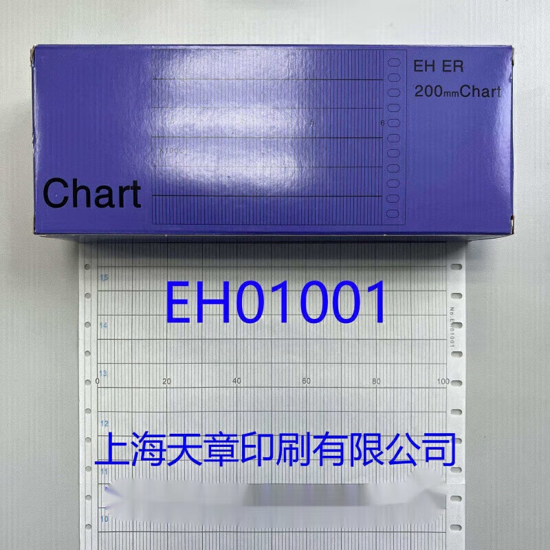 肥年200*75 CHINO千野折叠温度仪表记录纸0-100 表格 打印纸 EH01001 EH01001(一盒3本)