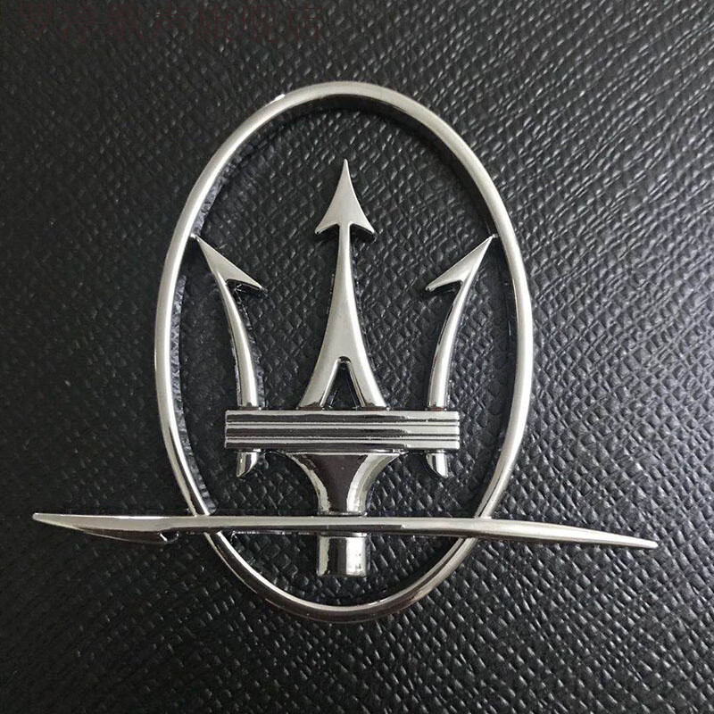 玛莎拉蒂车标后叶子板侧标新总裁吉博力莱万特三叉maserati英文标