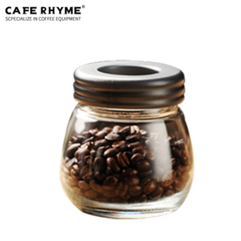CAFE RHYME 咖啡豆密封罐 约可装120克咖啡豆/粉 密封罐 密封罐
