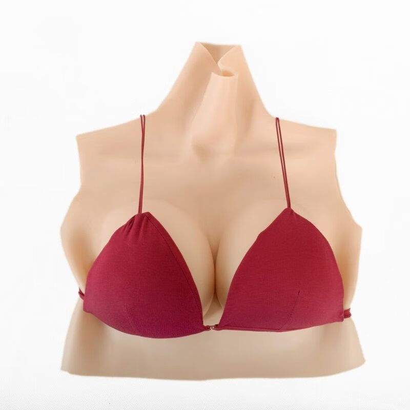 新款精品cd伪娘变装义乳cos男扮女硅胶假胸乳贴男用假奶假乳房 轻便款