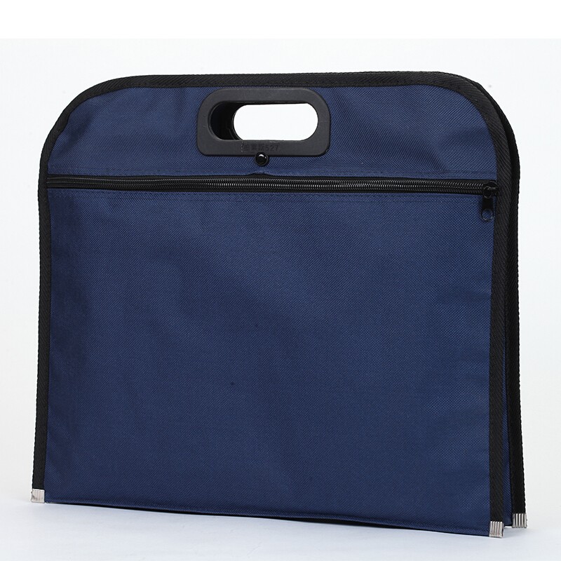 简约商务b4布面文件袋 公文包会议包收纳袋文具袋事务包手提包 双层双