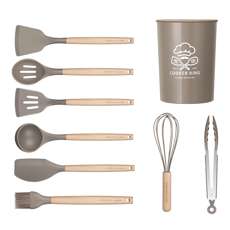 炊大皇硅胶厨具套装-耐用耐高温，让不粘锅更加持久