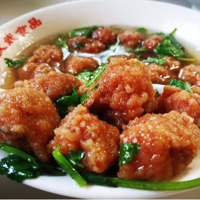 大材地山西高平文武肉丸即食手工油炸猪肉丸子小吃零食火锅晋城特产