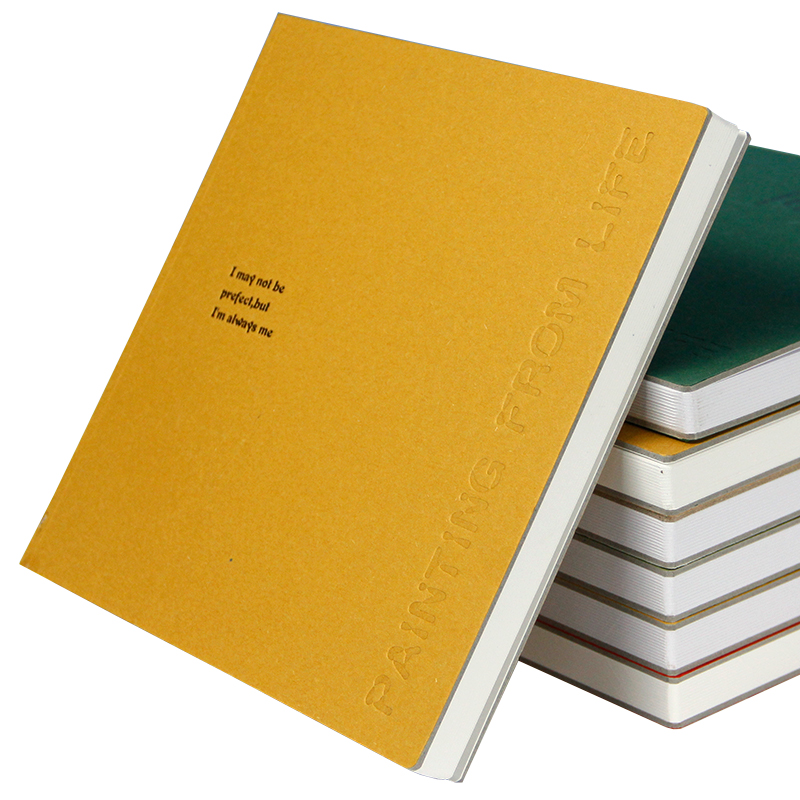 记忆印象 素描 速写本 图画本 马克笔绘画本 白纸 画画本 手绘 彩铅 油画棒 写生 涂鸦本 画本 16k落叶黄原白