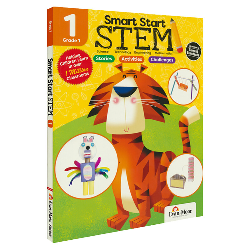 【中图原版】evan-moor smart start stem grade 1 聪慧启蒙系列 核心