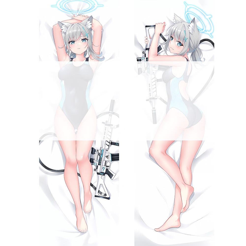 萨默斯砂狼白子等身抱枕碧蓝档案泳装砂狼白子游戏动漫二次元周边等身