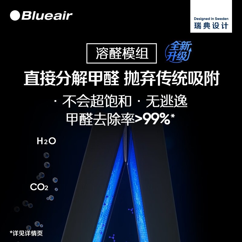 布鲁雅尔（Blueair）空气净化器 8440i 除甲醛净化器病菌雾霾过敏原异味 家用卧室空气净化机 智能菌盾Pro8440i