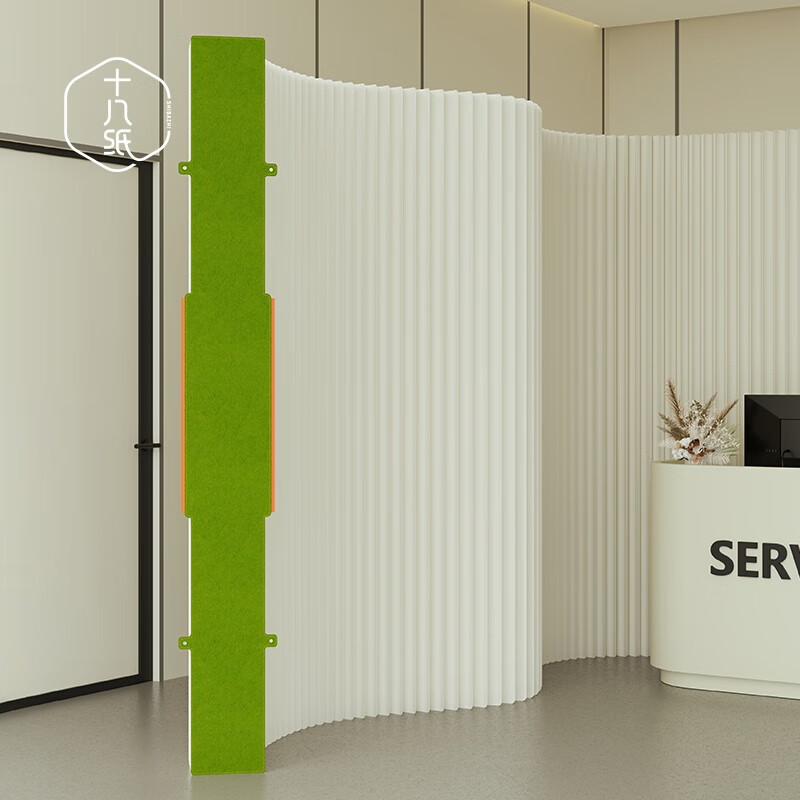 十八纸屏风隔断折叠墙板栅栏客厅直播间背景板可固定房间分隔软屏风