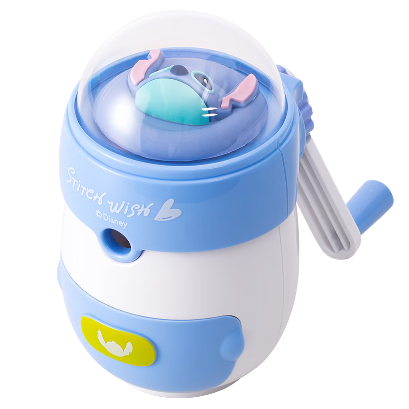 迪士尼(Disney)小學(xué)生削筆機太空艙萌趣手搖自動進鉛鉛筆削筆刀/卷筆刀/轉(zhuǎn)筆刀 史迪奇A73091-W1X