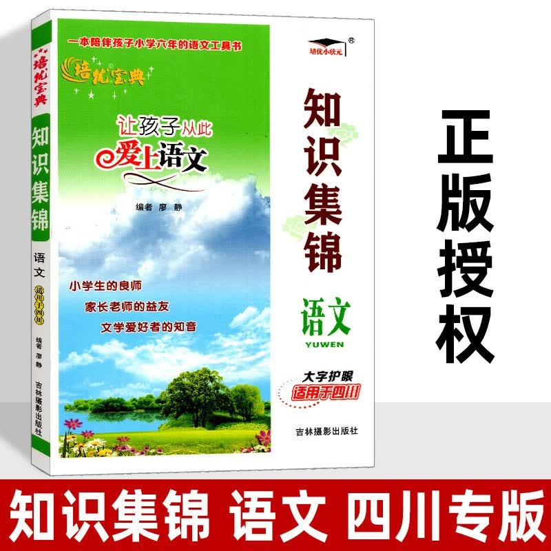 培优宝典知识集锦小学语文数学英语四川专版升级版小学一至六年级知识大全工具书小升初总复习全解资料有声版 语文(四川专版)