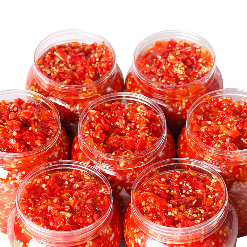 茗仟(mingqian)剁椒酱正宗湖南剁辣椒蒸鱼头专用辣椒酱0脂肪朝天椒