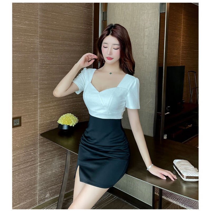 叮噜鱼足疗店显瘦工作服新款女装桑拿技师性感足浴按摩工装沐足套装