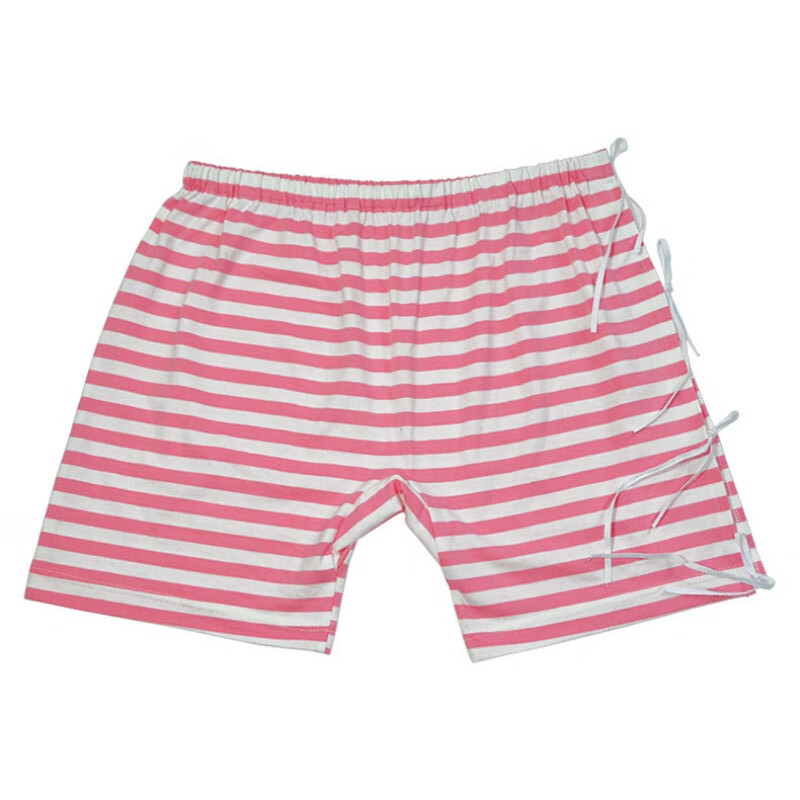 内裤方便穿脱瘫痪老人长期卧床骨折受伤护理短裤 jrk-105 粉白条纹